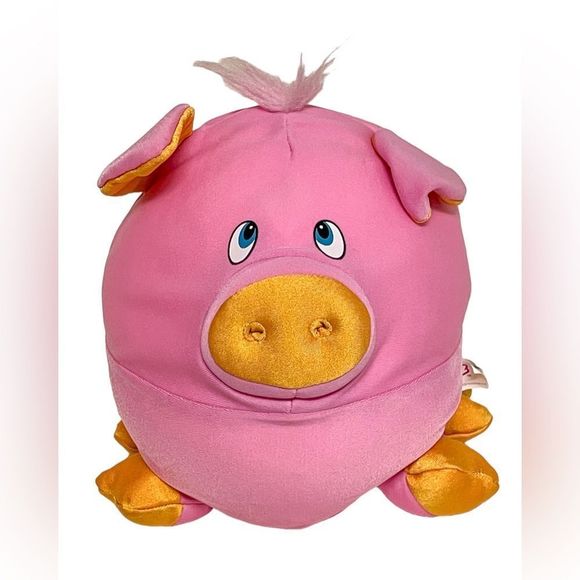 Toys Vtg 204snugeez Pillow Pig Plush Stuffed Animal 11in Microbead